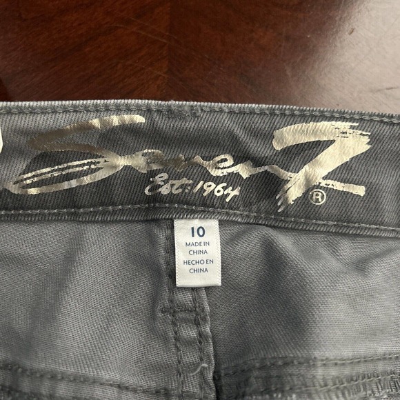 New $69 Seven 7 Utility Skinny Ankle Jeans Pants Concrete Camo sz 10 32x28 - Picture 4 of 9